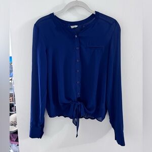 Naked Zebra long sleeve blouse